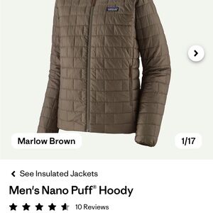 Patagonia Men's Nano Puff Hoody - Marlow Brown